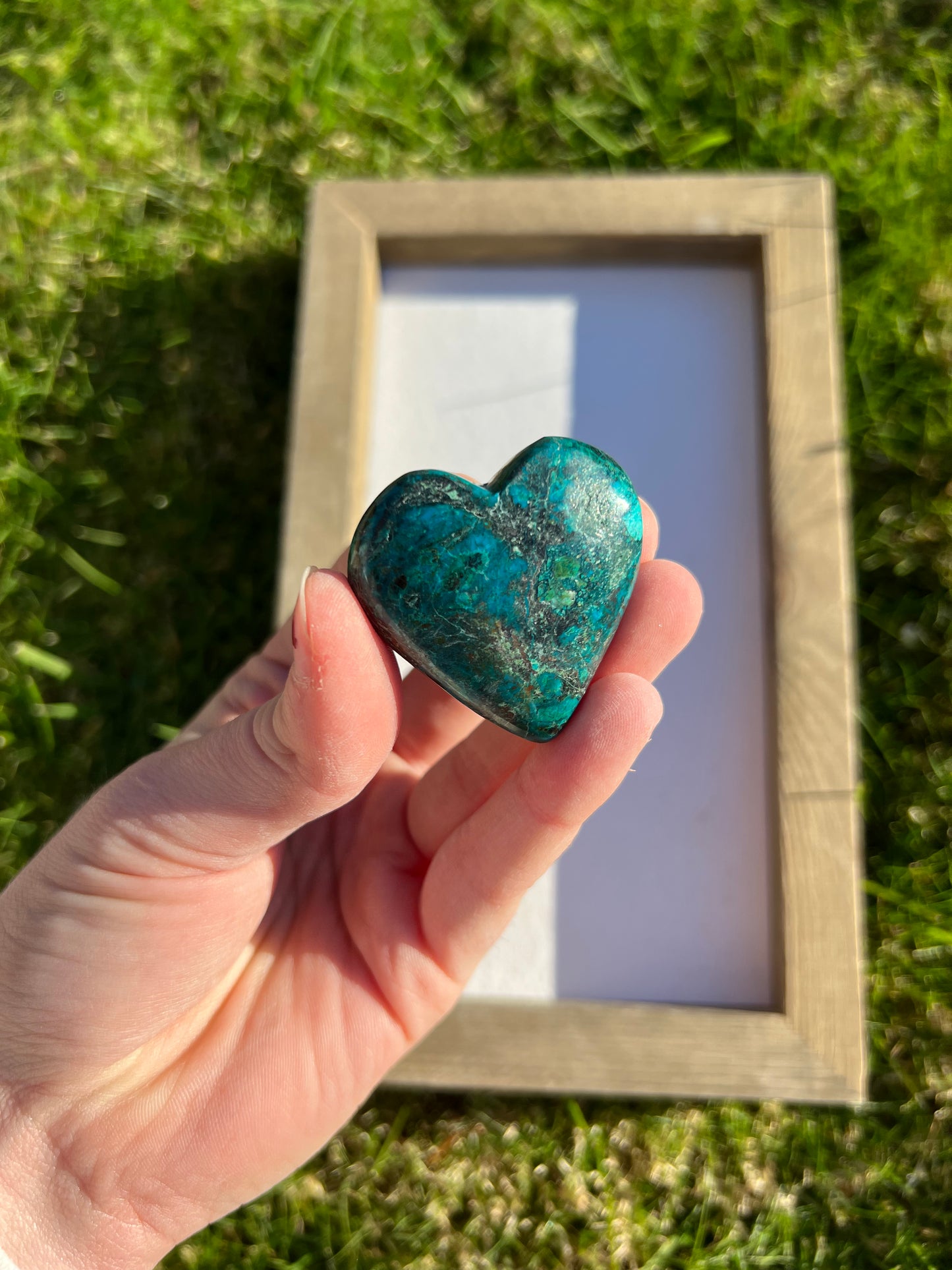 Chrysocolla Heart