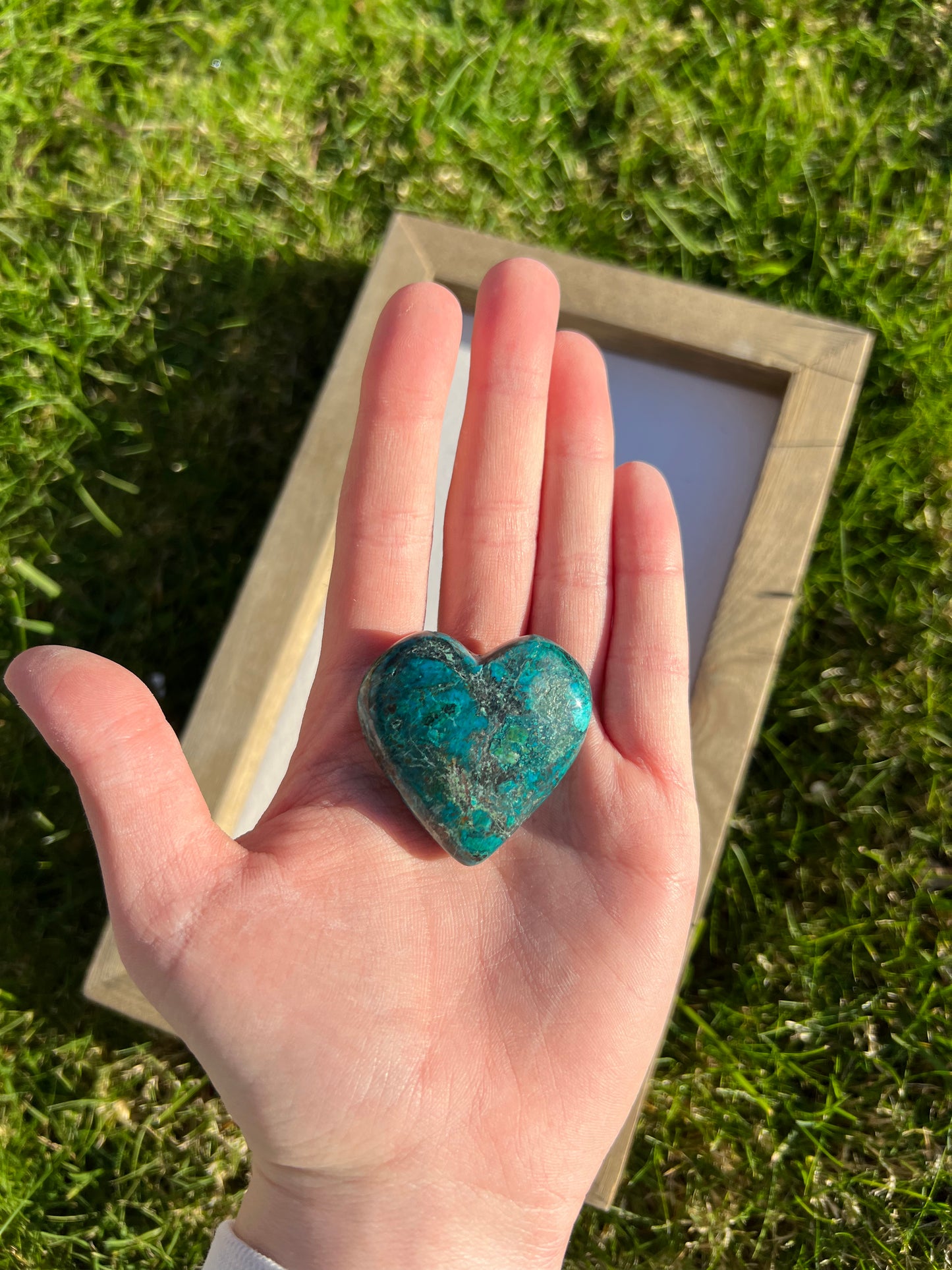 Chrysocolla Heart