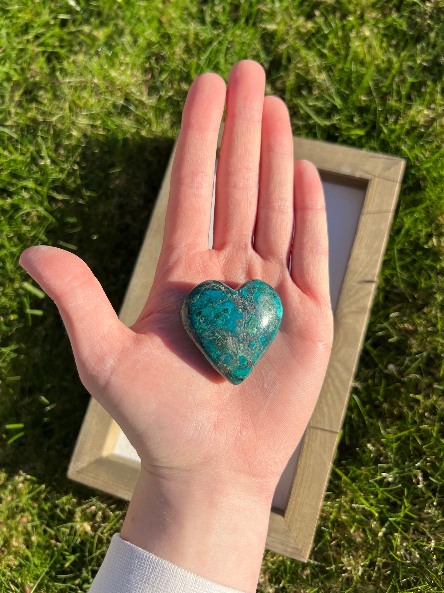 Chrysocolla Heart