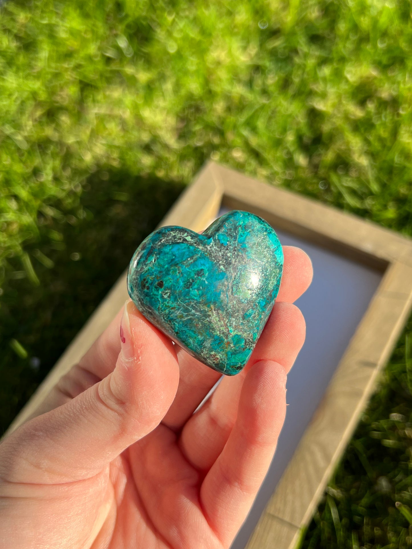 Chrysocolla Heart