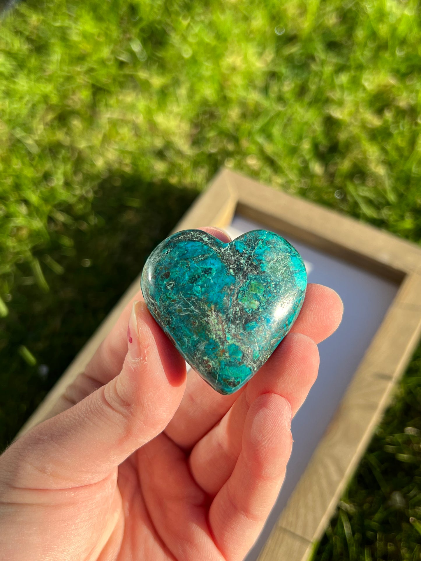 Chrysocolla Heart