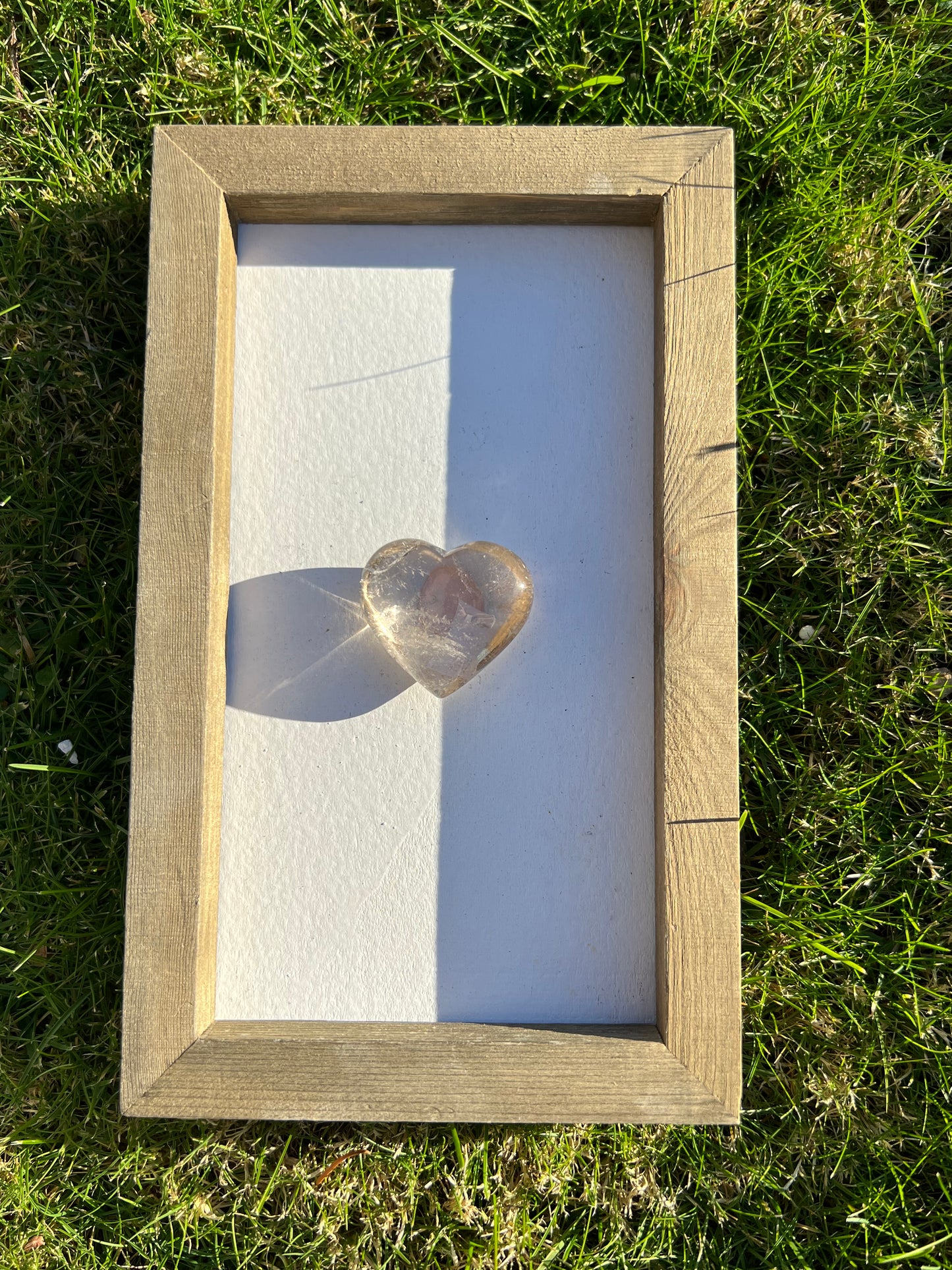 Natural Citrine Heart