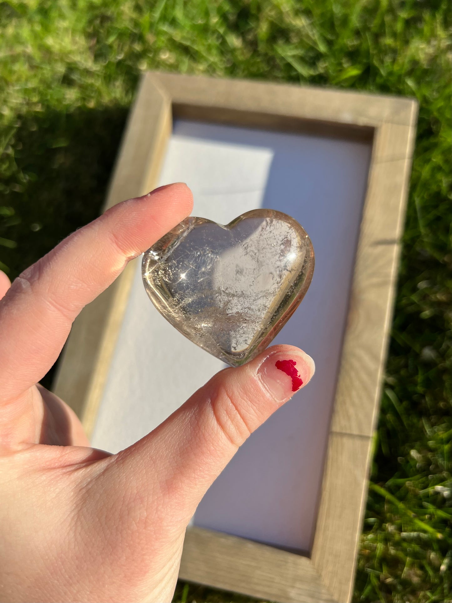 Natural Citrine Heart