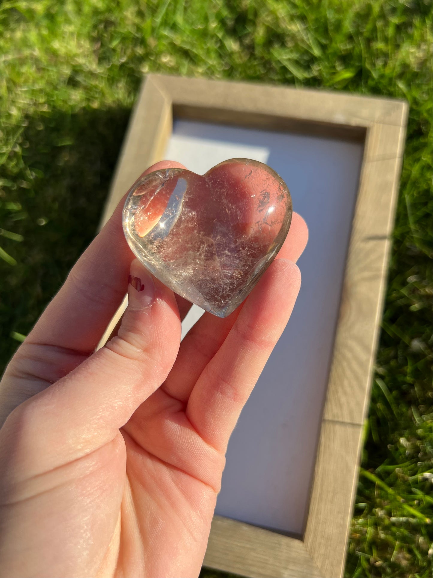 Natural Citrine Heart