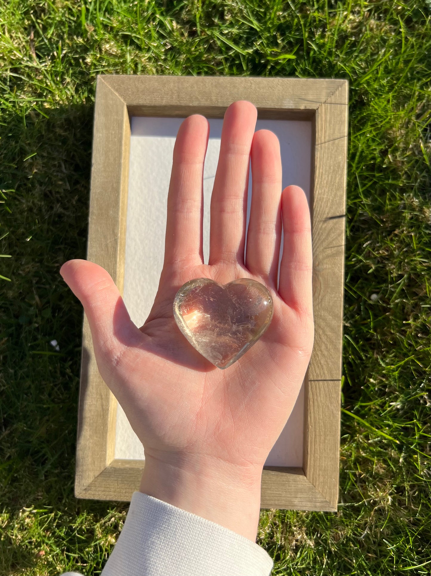 Natural Citrine Heart