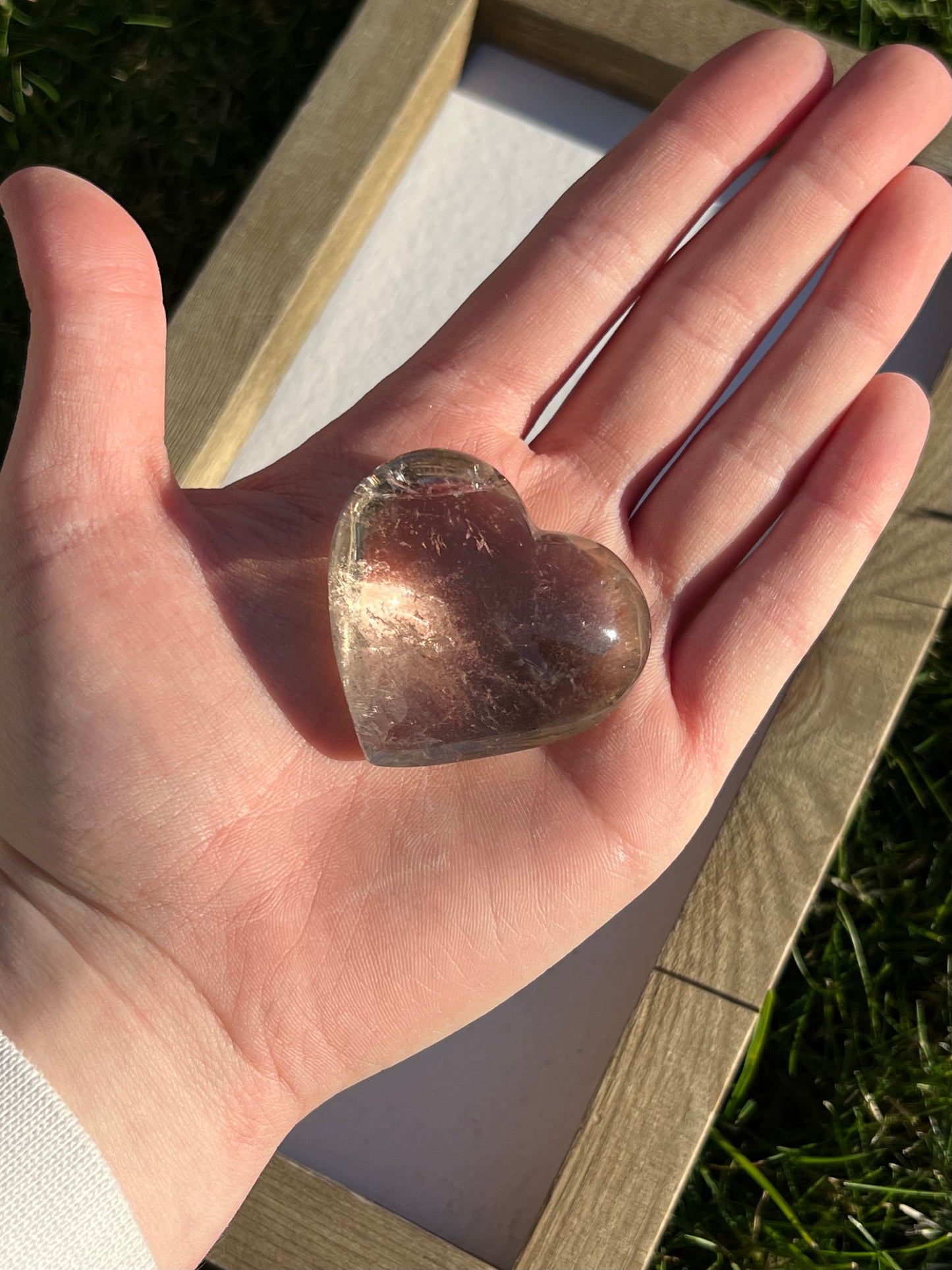 Natural Citrine Heart