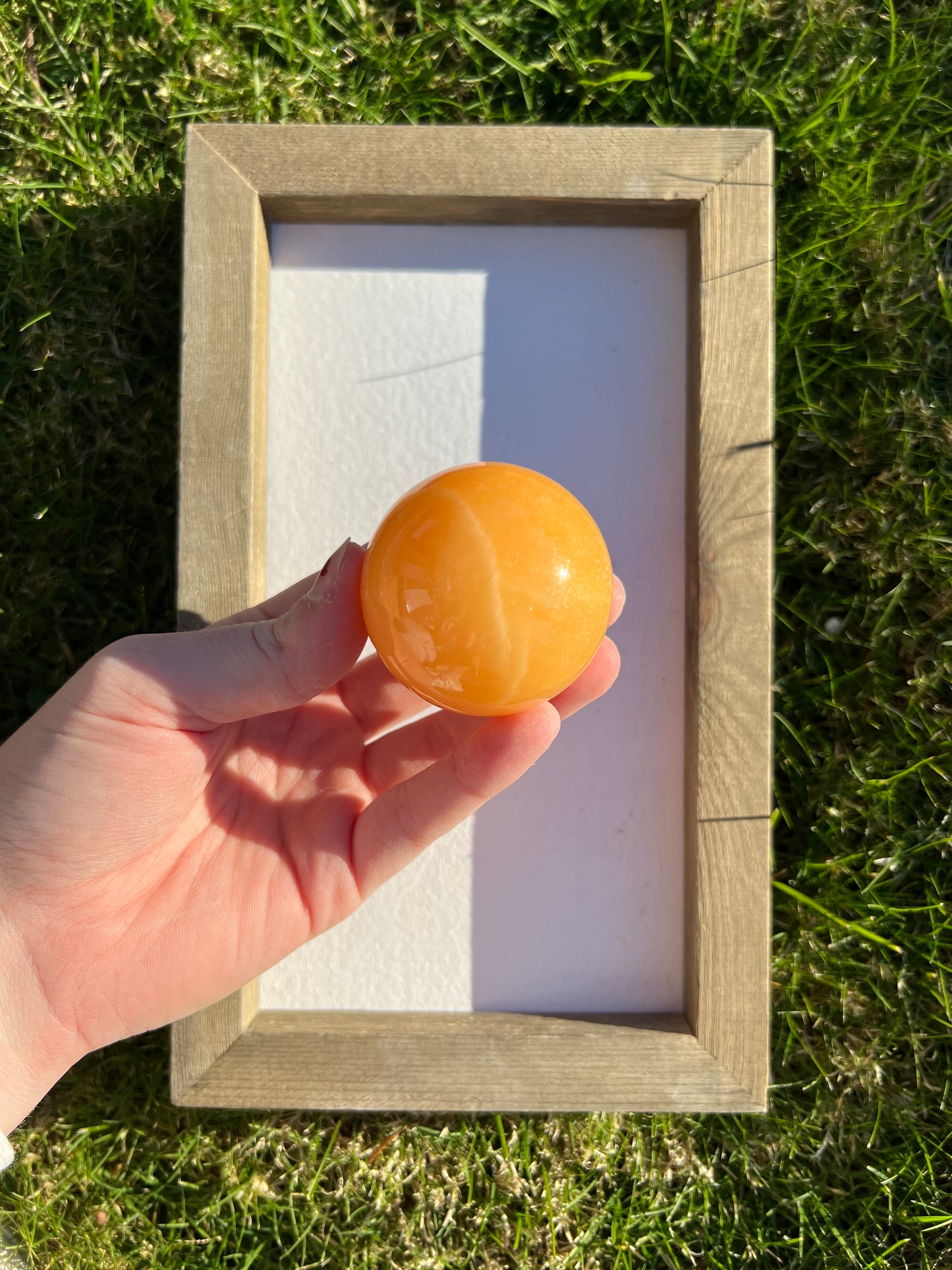 Orange Calcite Sphere