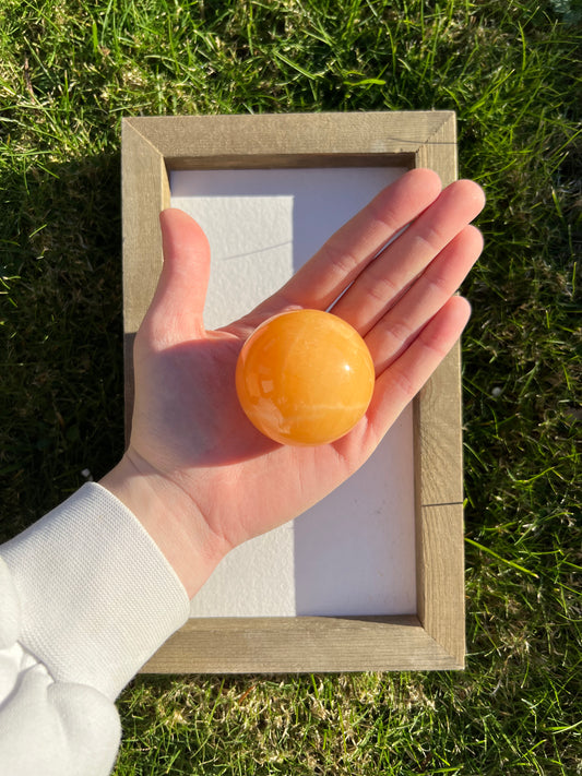 Orange Calcite Sphere