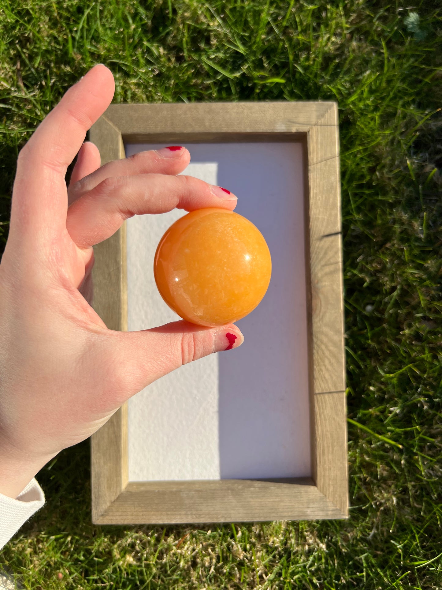 Orange Calcite Sphere