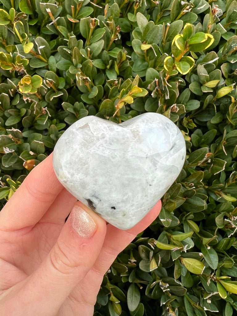 Rainbow Moonstone Hearts