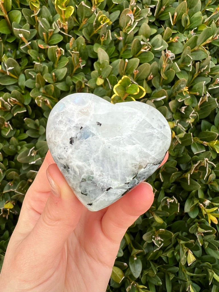 Rainbow Moonstone Hearts