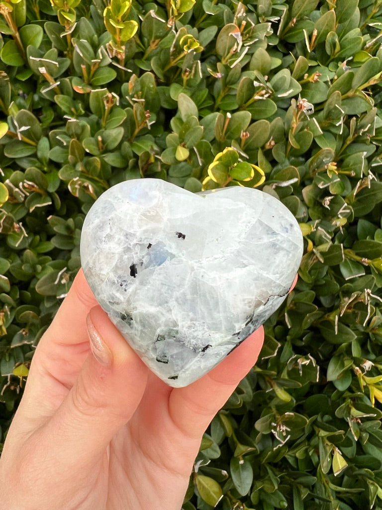 Rainbow Moonstone Hearts