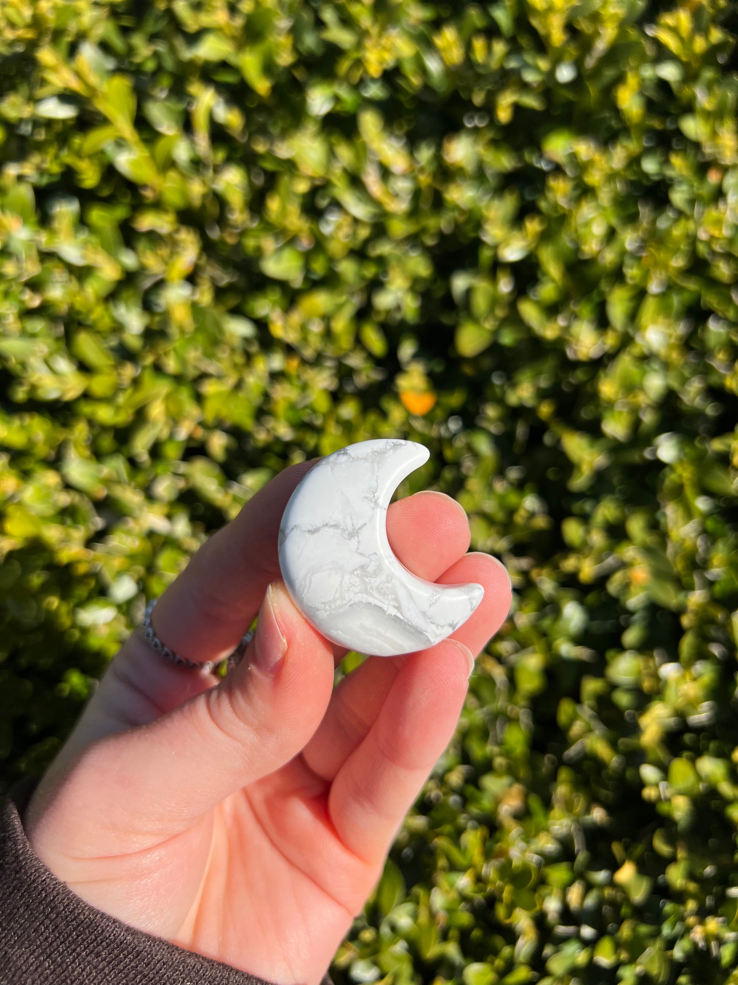 Howlite Moon