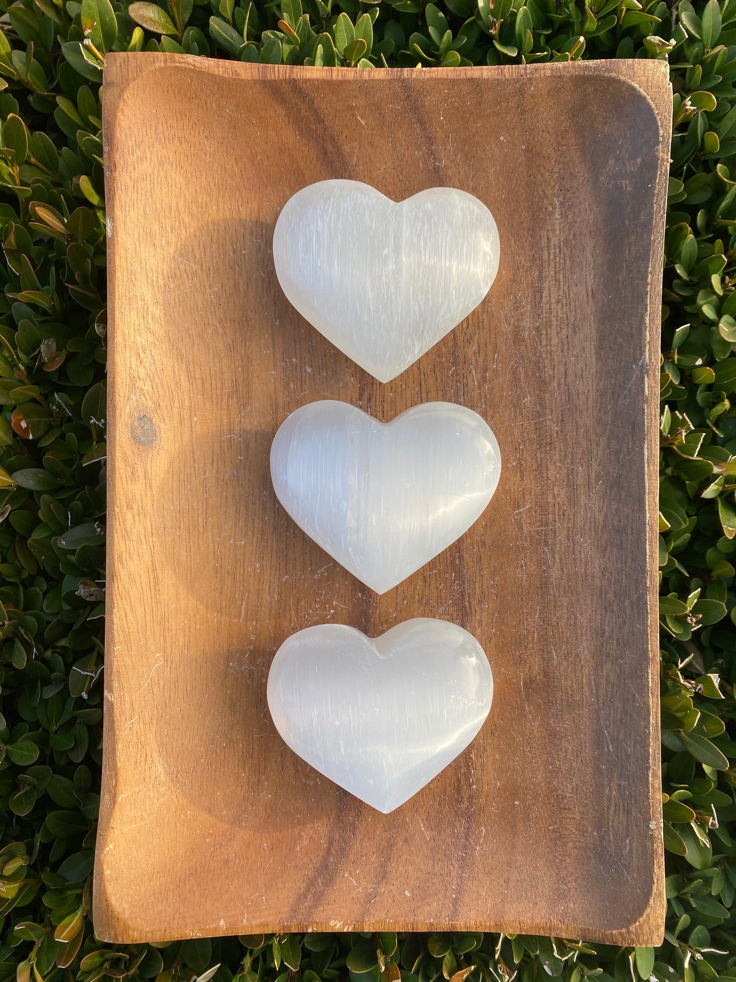 Selenite Hearts