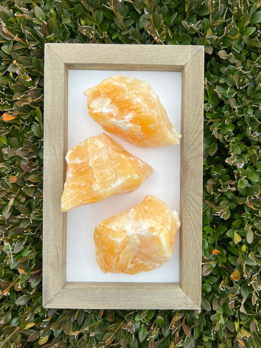 Orange Calcite Large Raw pieces