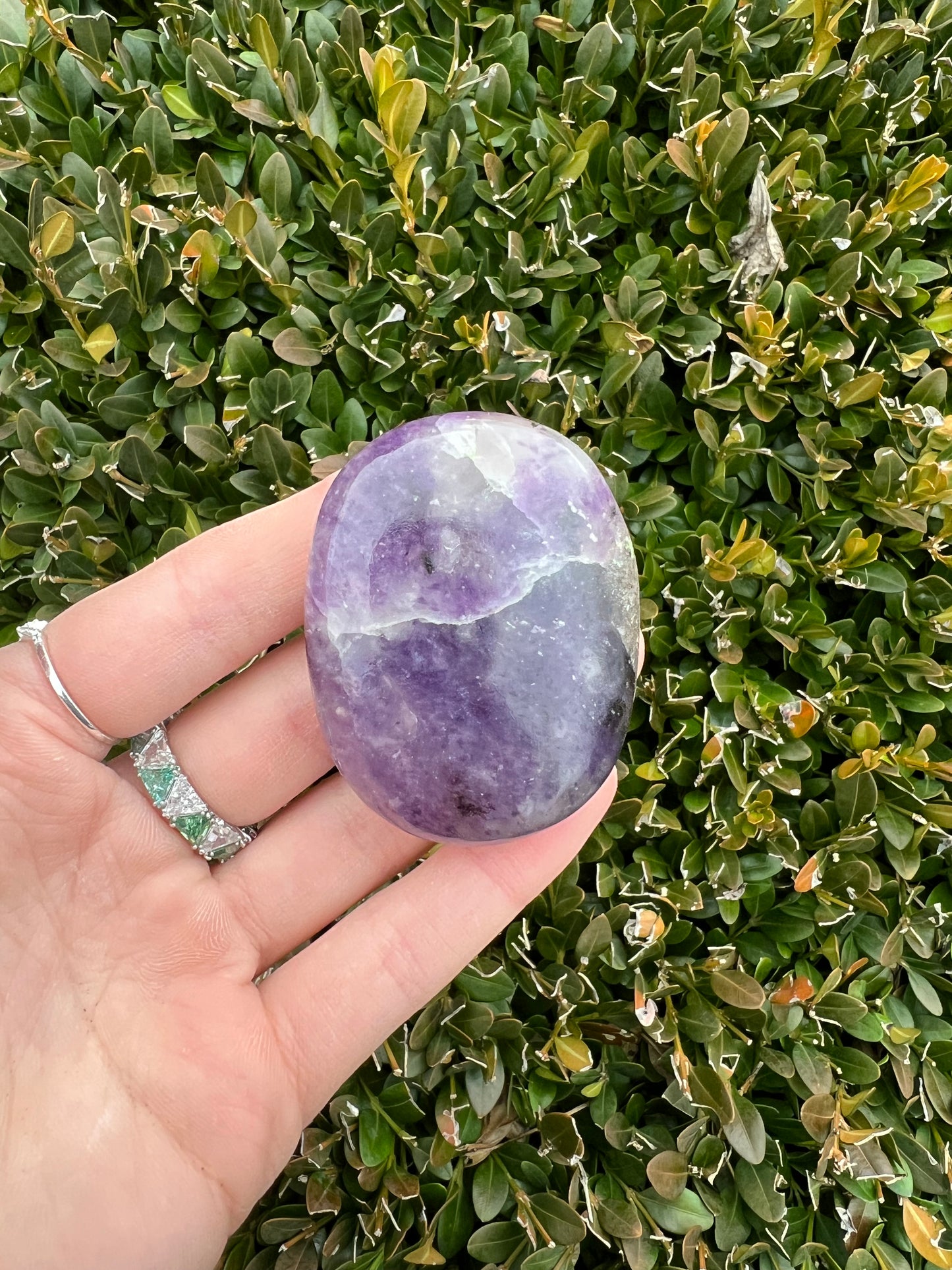 Lepidolite Palm Stone