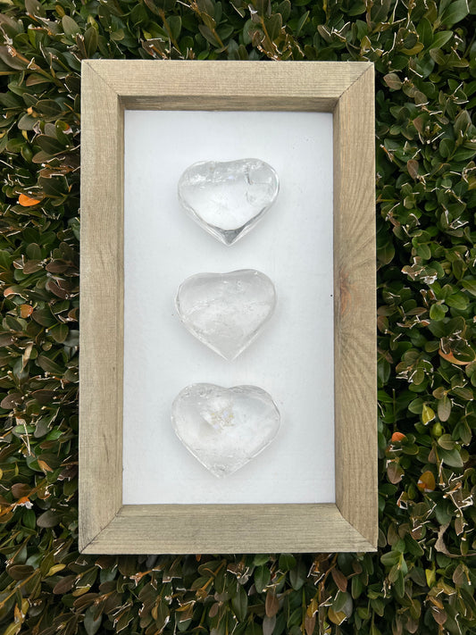 Clear Quartz Large Hearts