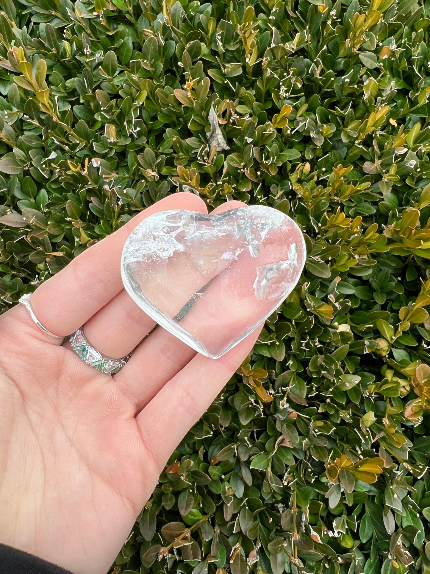 Clear Quartz Large Hearts