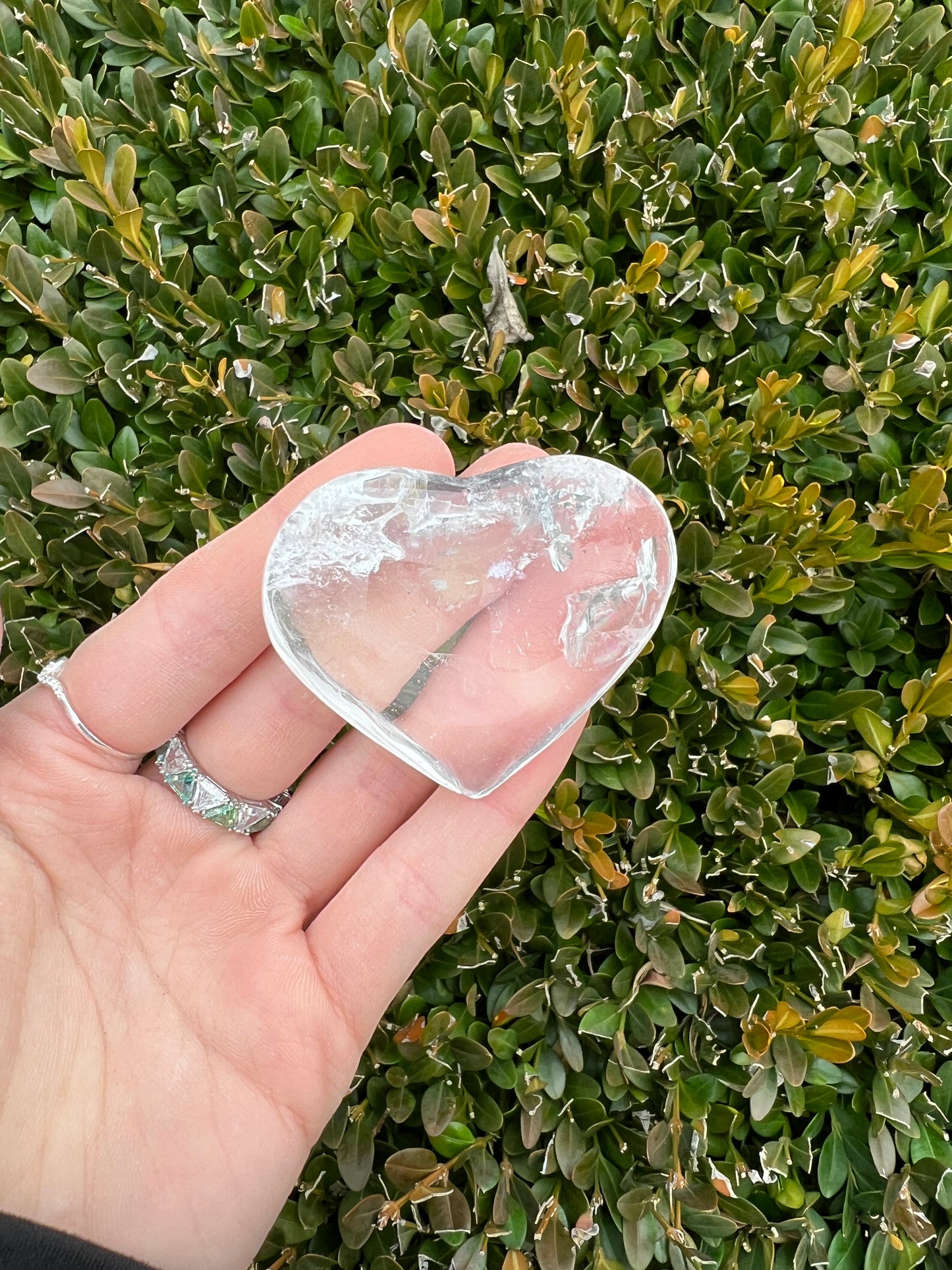 Clear Quartz Large Hearts