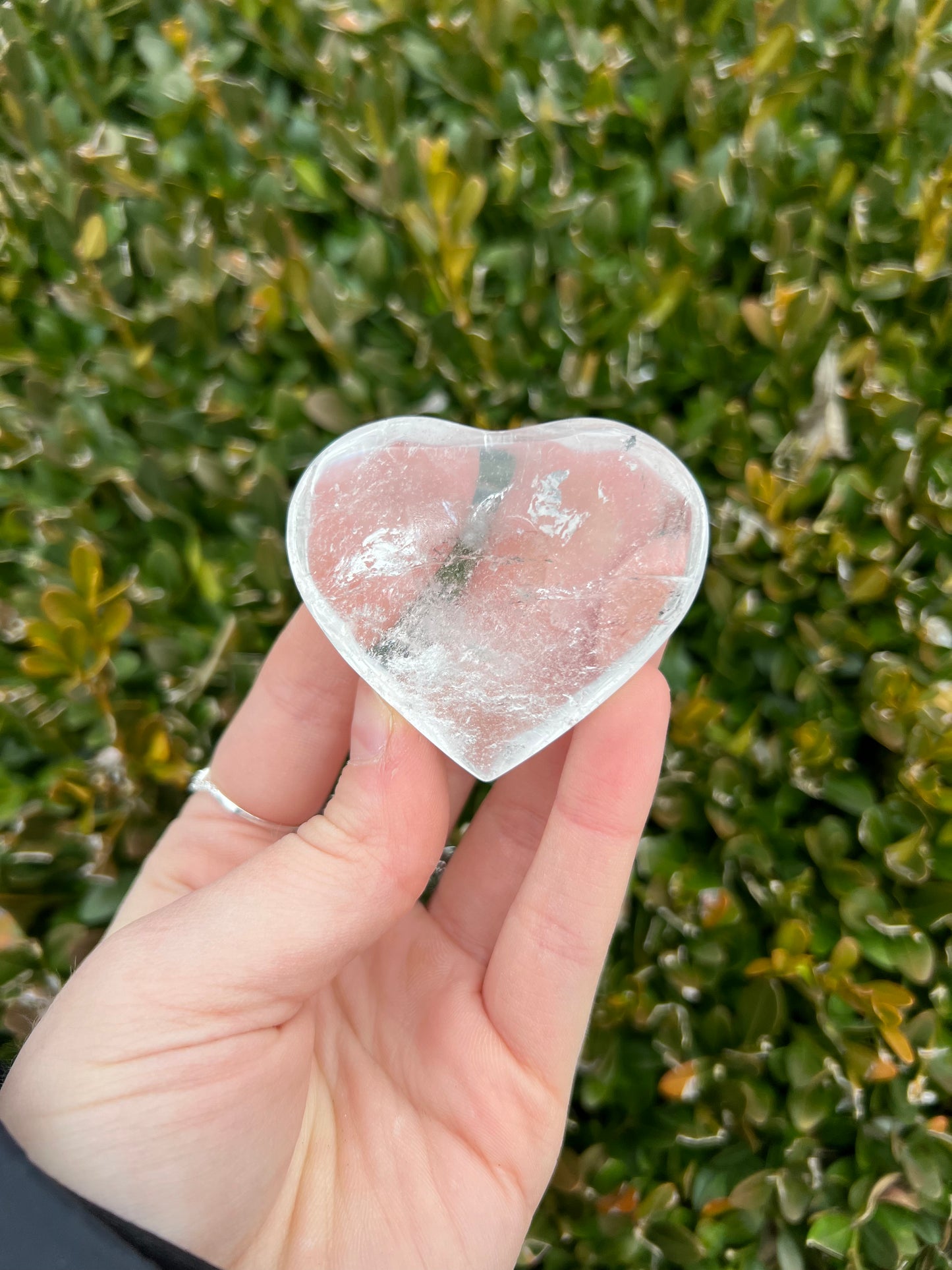 Clear Quartz Large Hearts