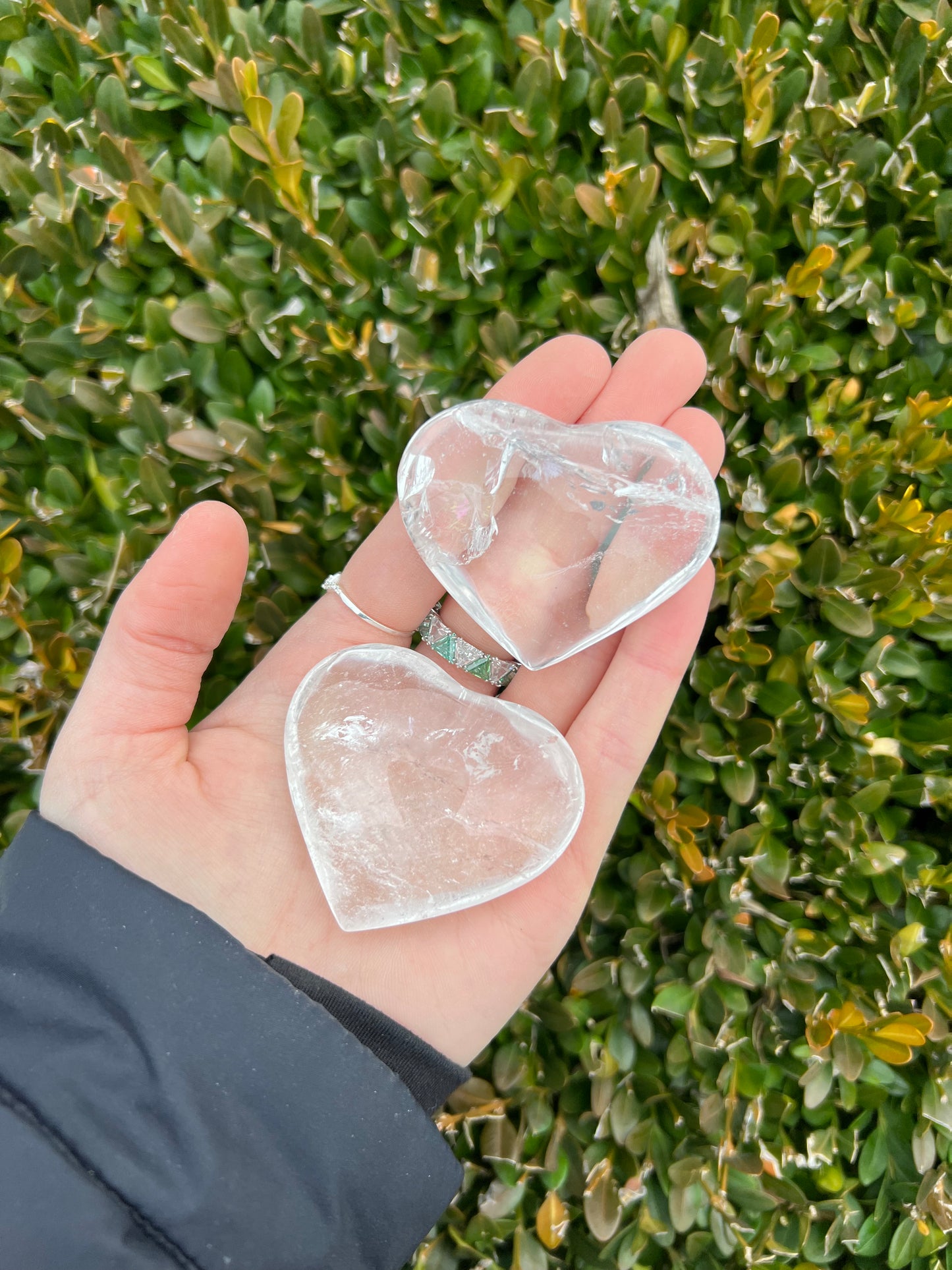 Clear Quartz Large Hearts