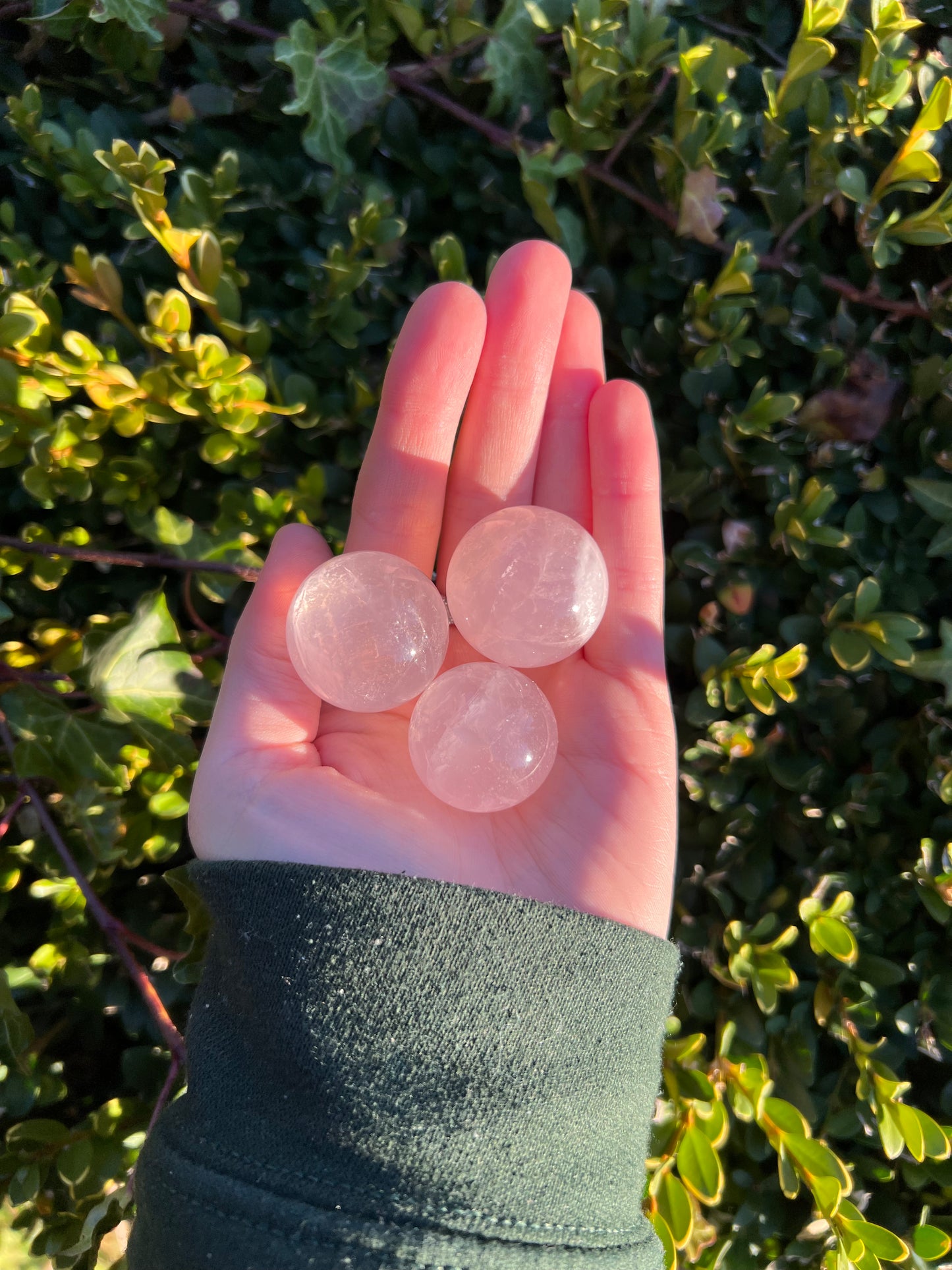 Rose Quartz Spheres