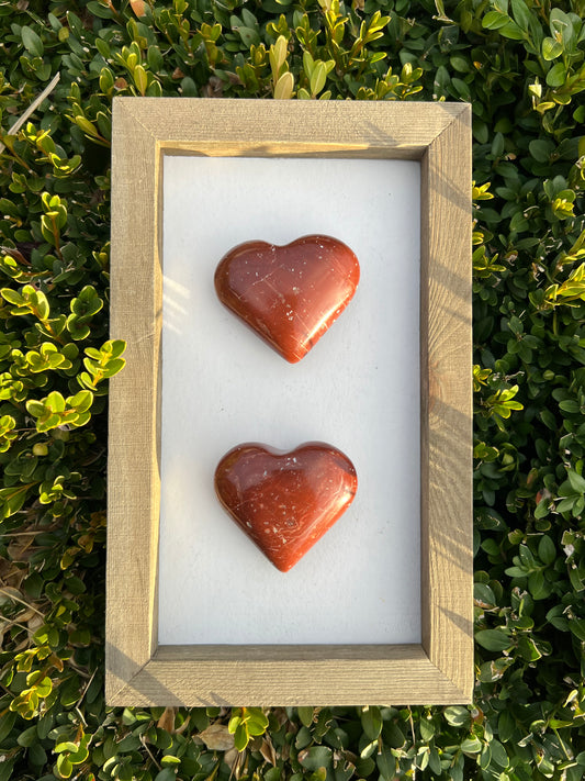 Red Jasper Heart