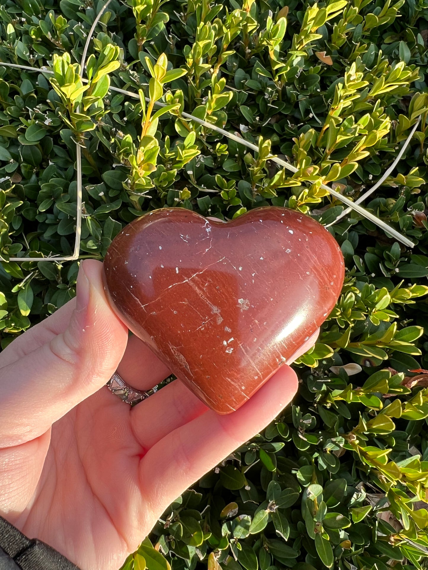 Red Jasper Heart