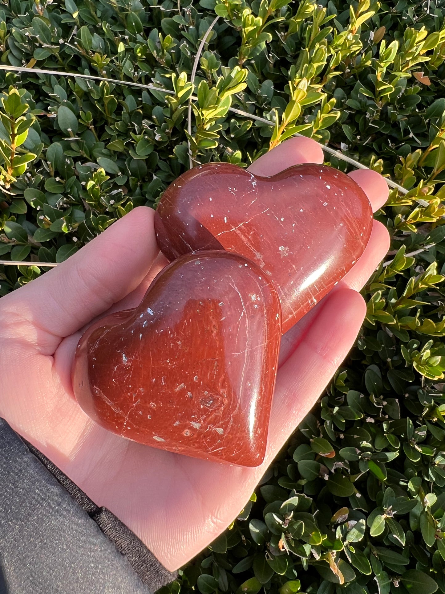 Red Jasper Heart