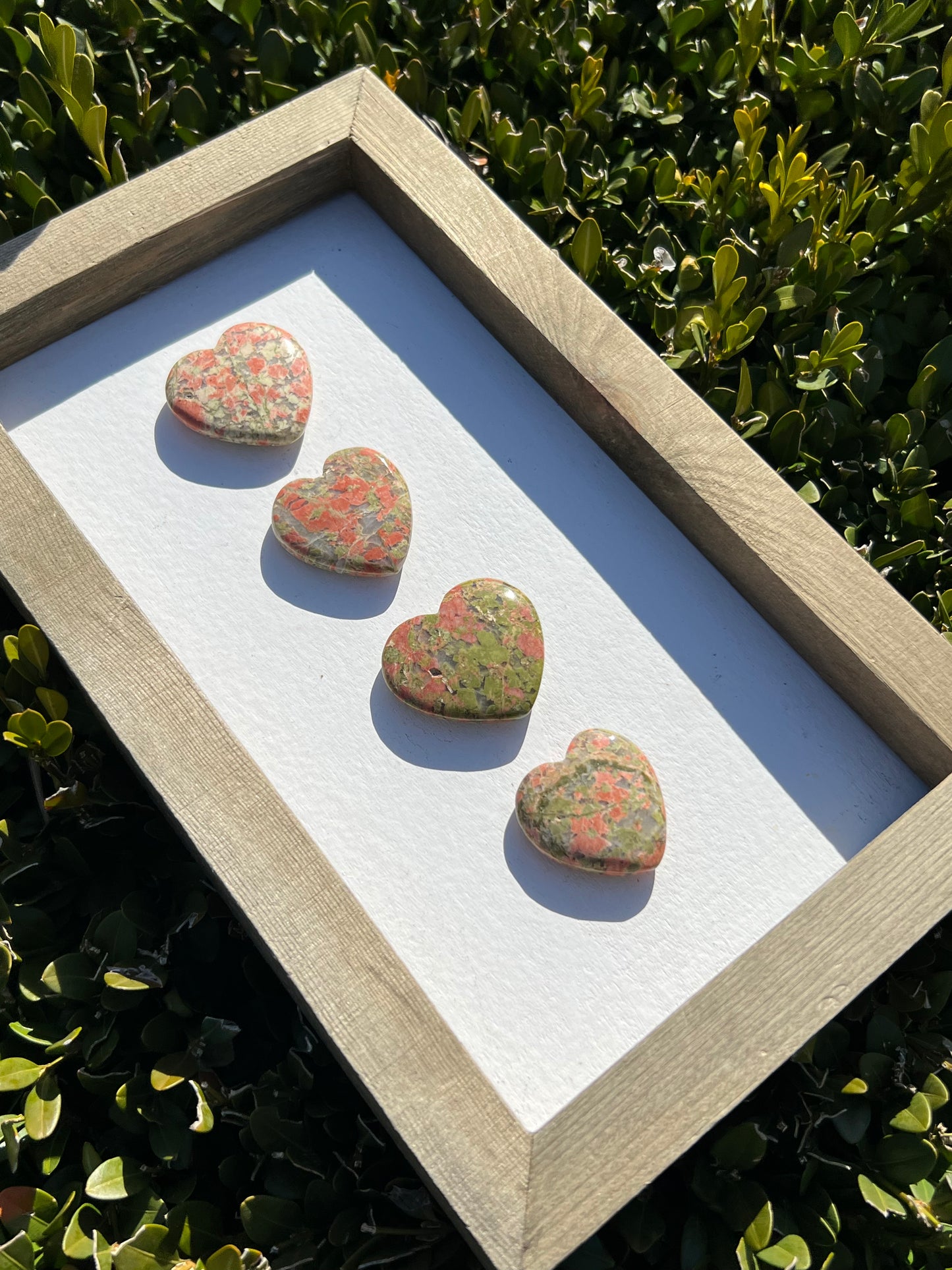 Unakite Hearts