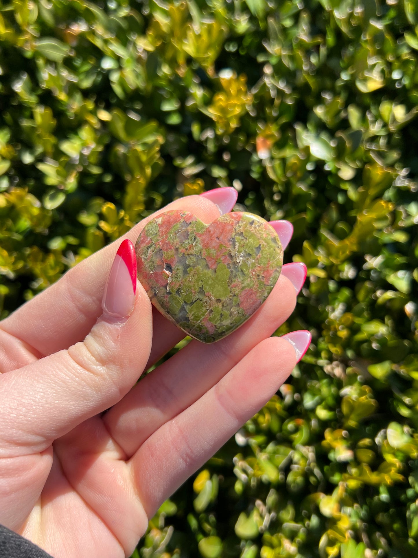 Unakite Hearts