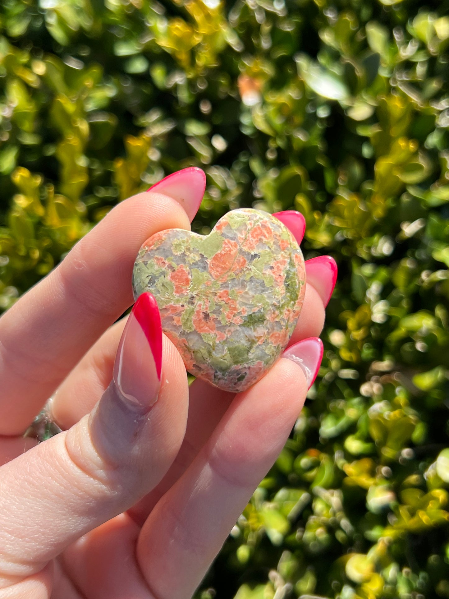 Unakite Hearts