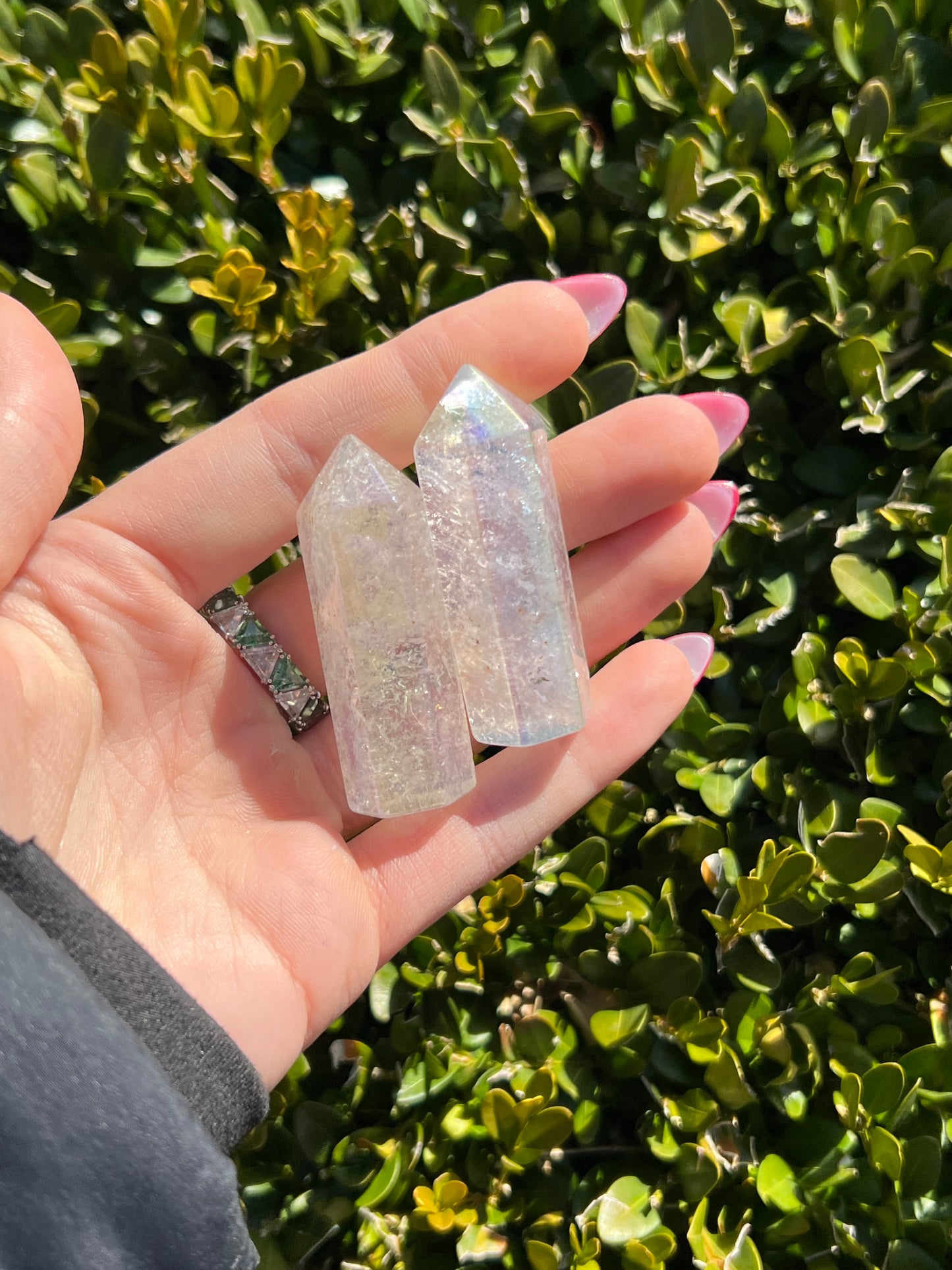 Angel Aura Clear Quartz points