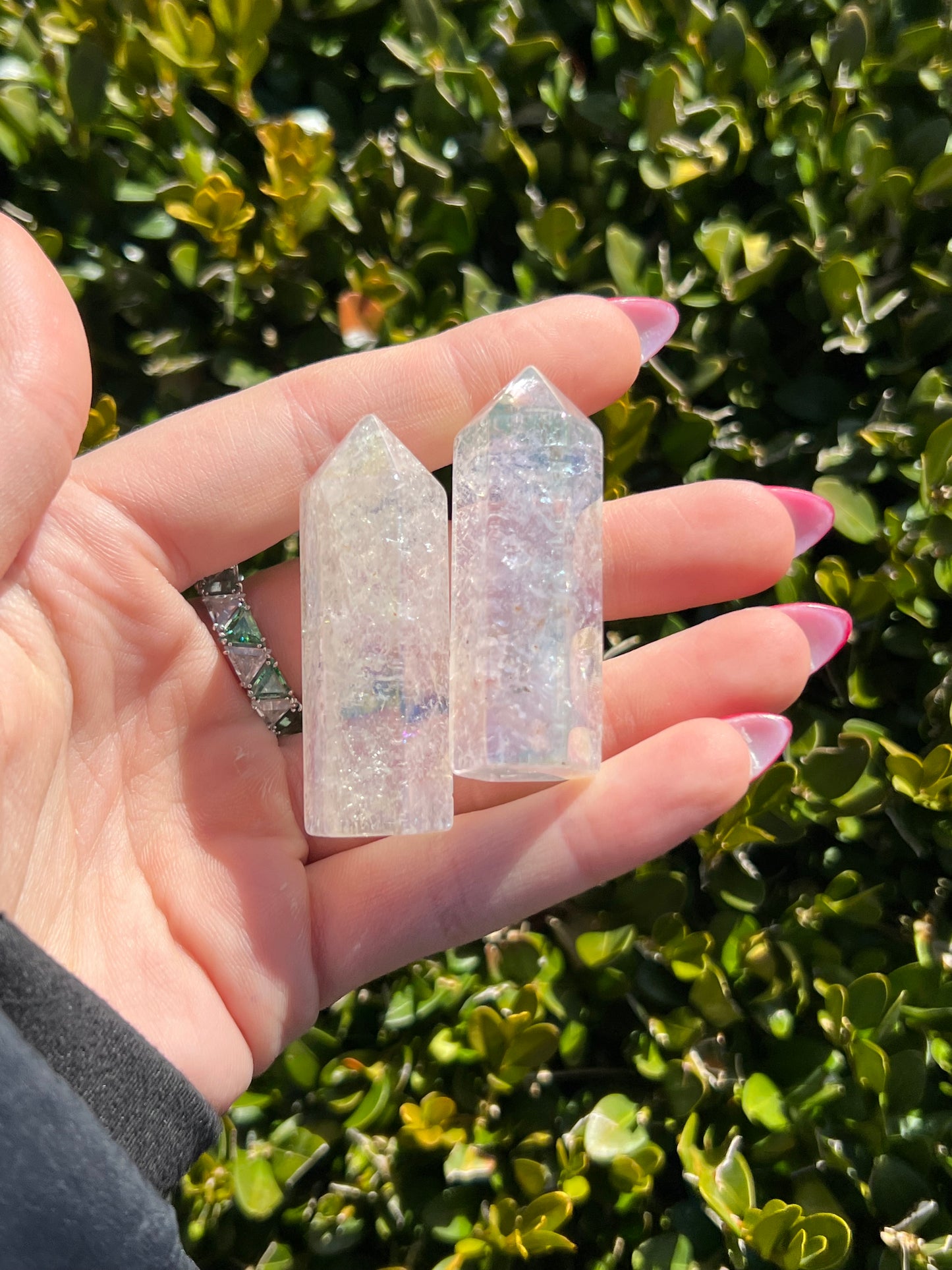 Angel Aura Clear Quartz points