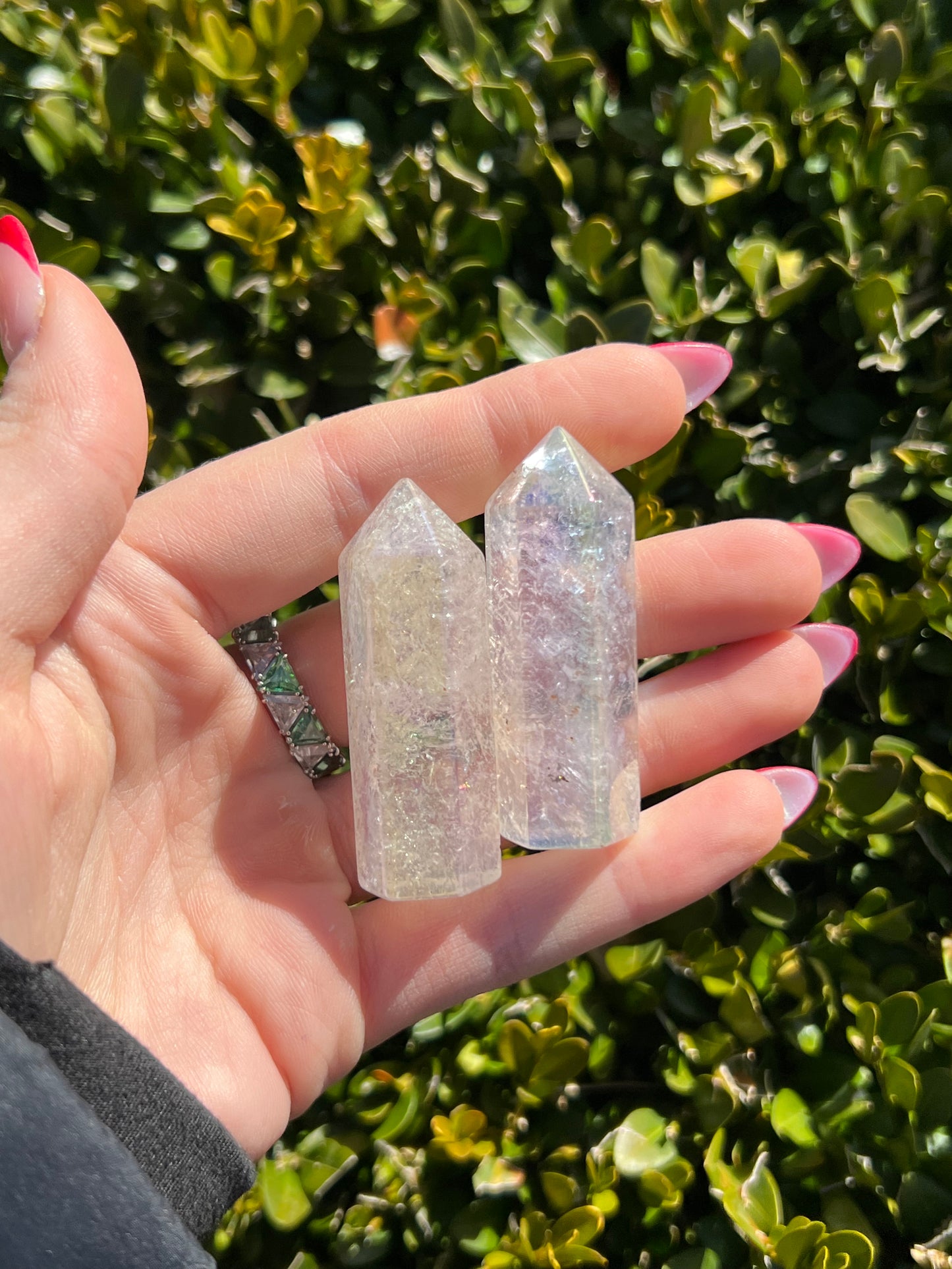 Angel Aura Clear Quartz points