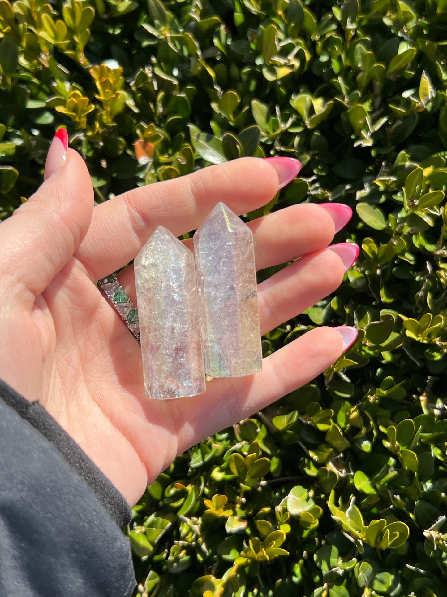 Angel Aura Clear Quartz points