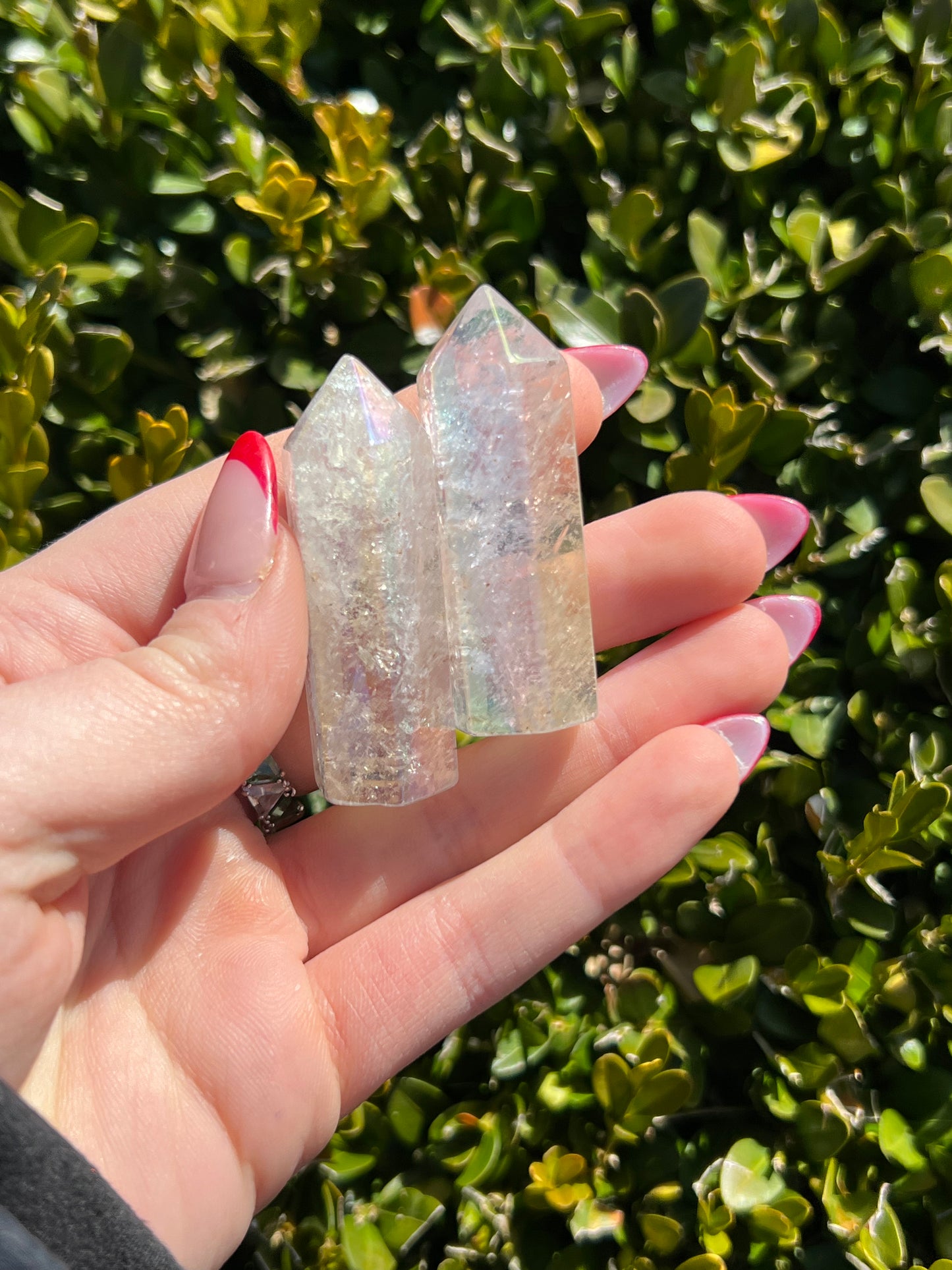 Angel Aura Clear Quartz points