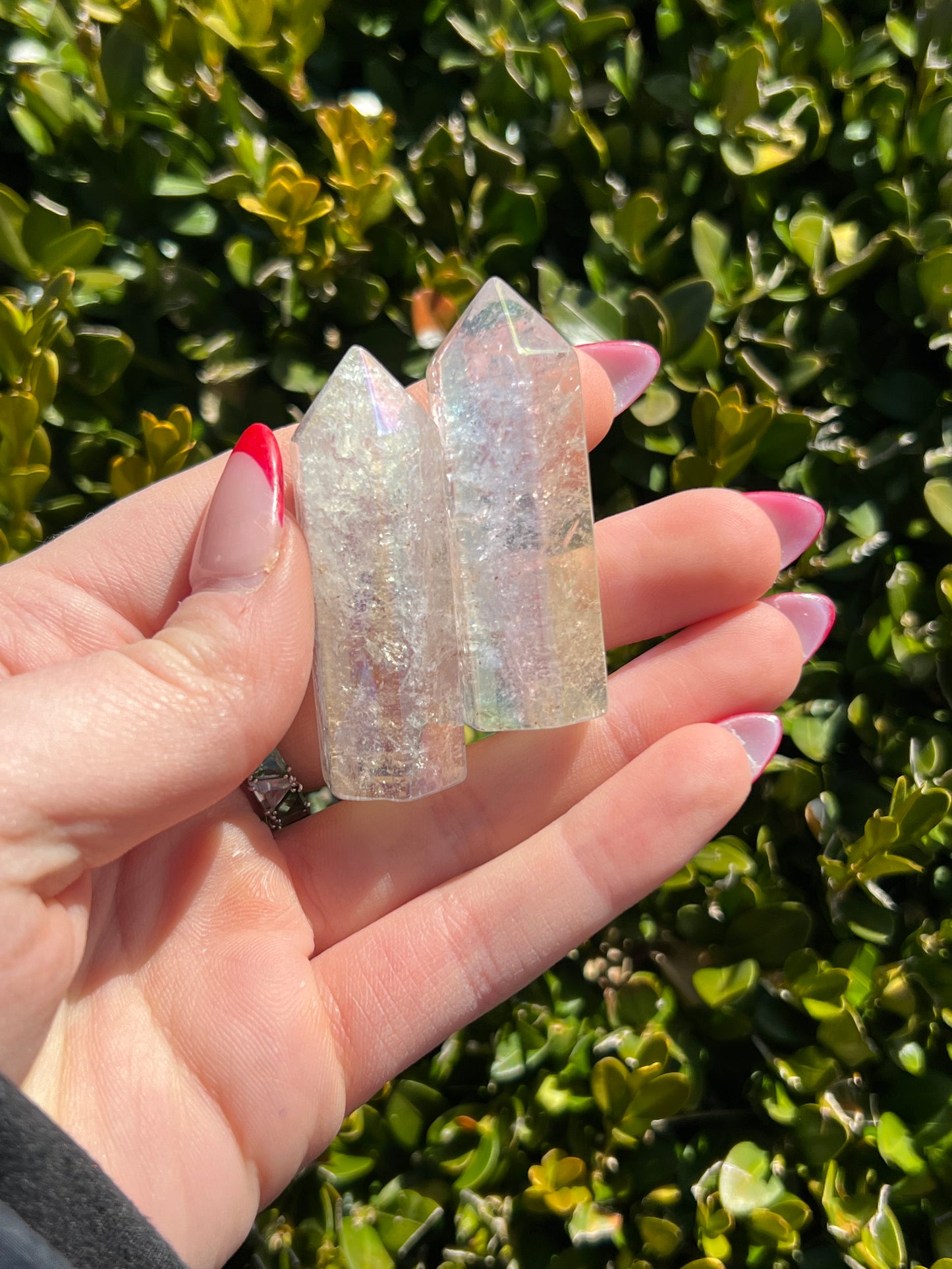 Angel Aura Clear Quartz points