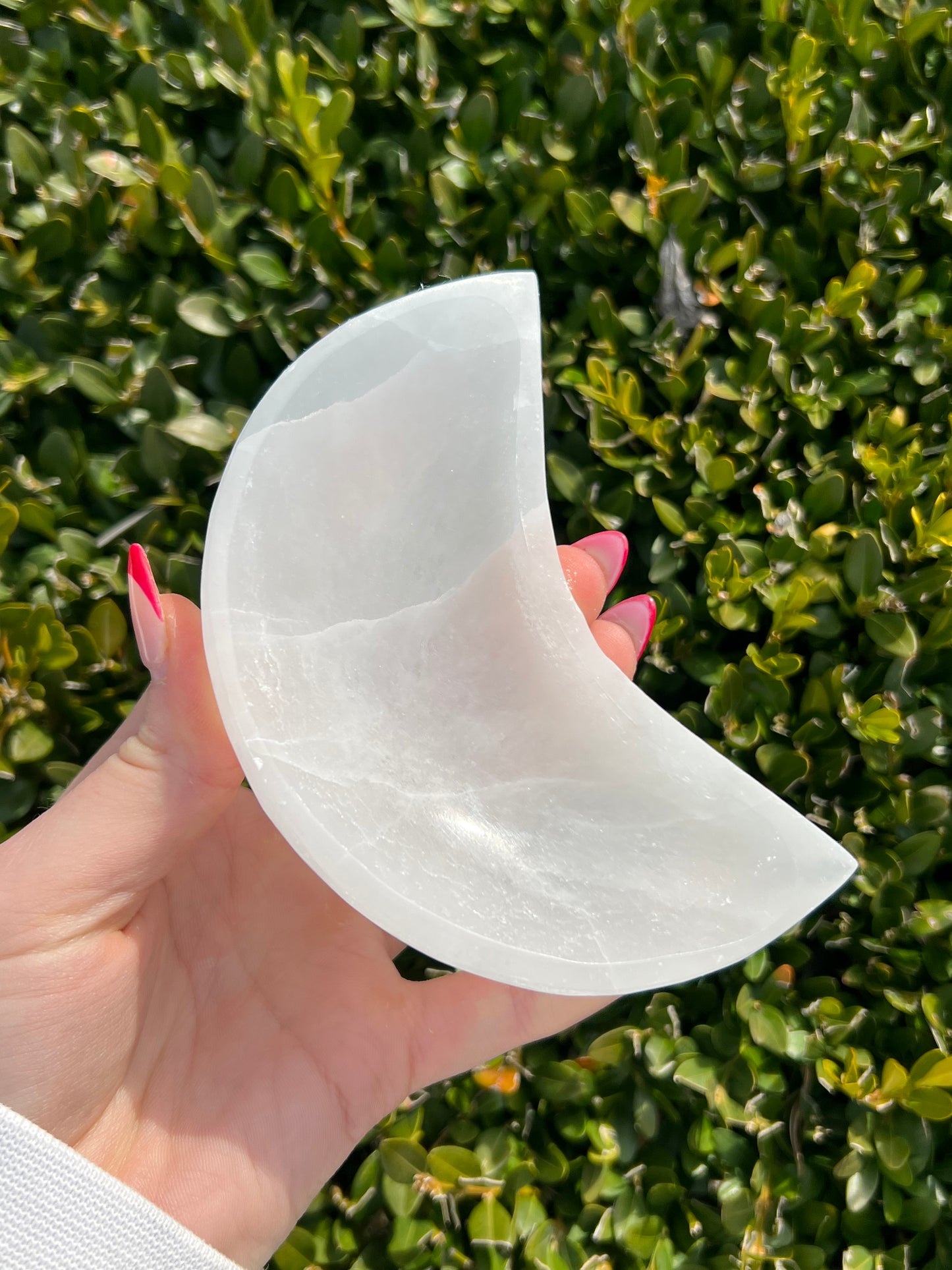 Selenite Moon Bowl